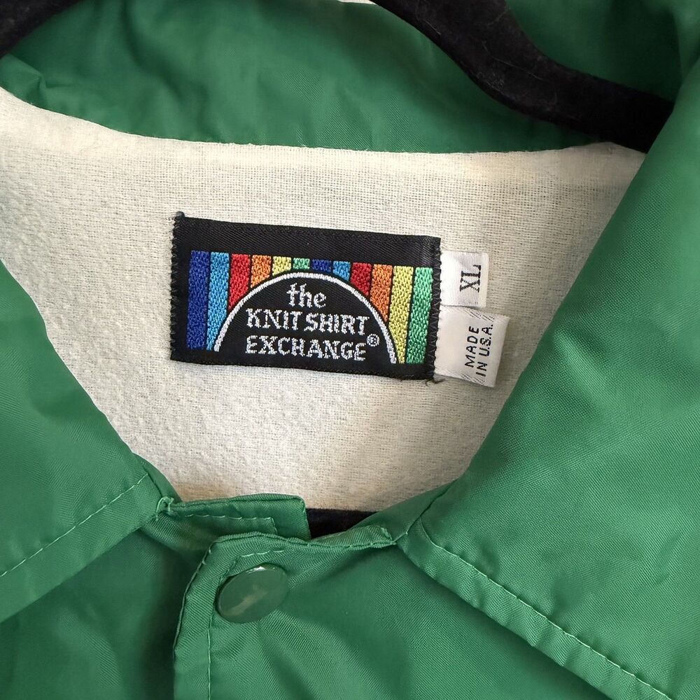 VTG U.S.A. Made Pockets Light Nylon Shell Snap Jacket Men's XL Windbreaker 80’s - Picture 9 of 11